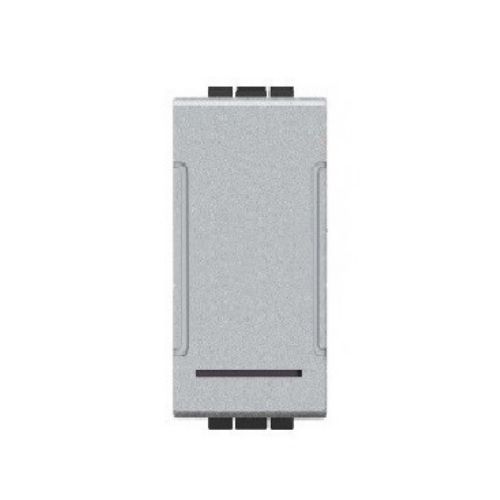 [Pulsante unipolare 10A INT-LGT argento] 805A